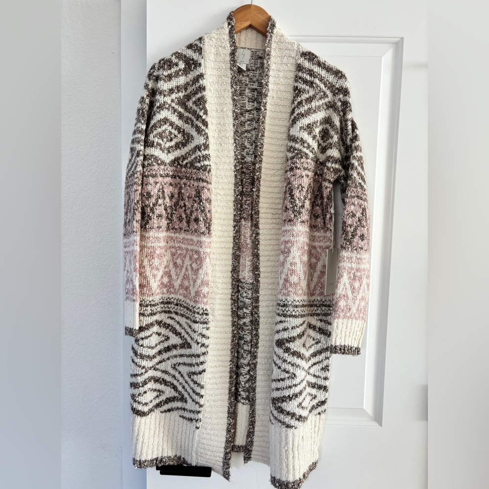 NWT Joie Longline Nordic Knit Cardigan